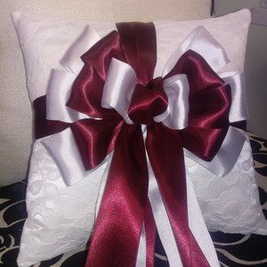 Custom Bridal Satin Ring Bearer Pillow